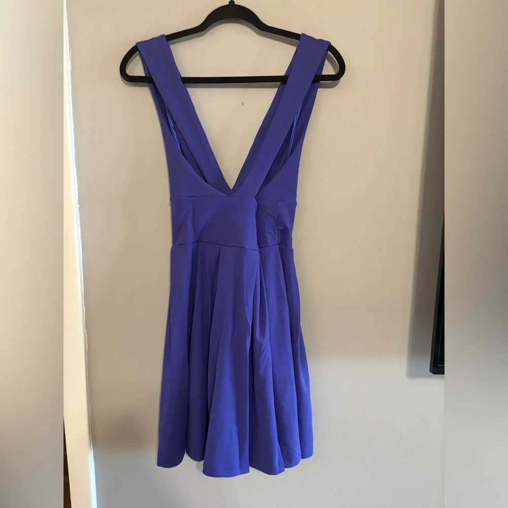Susana Monaco Floret Purple Halter Fit & Flare Mini Dress XS NWT - Picture 7 of 9